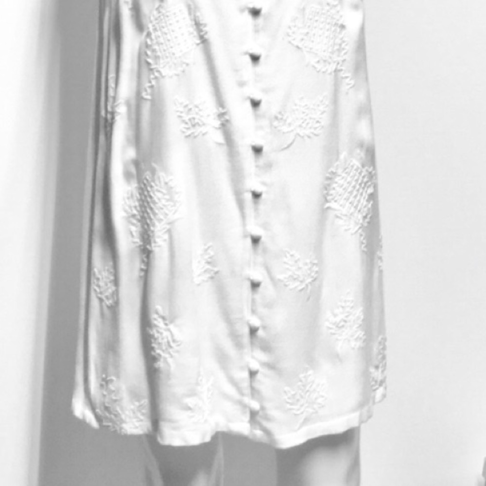GIANNI BINI Front Button Embroidered Dress - Picture 6 of 8